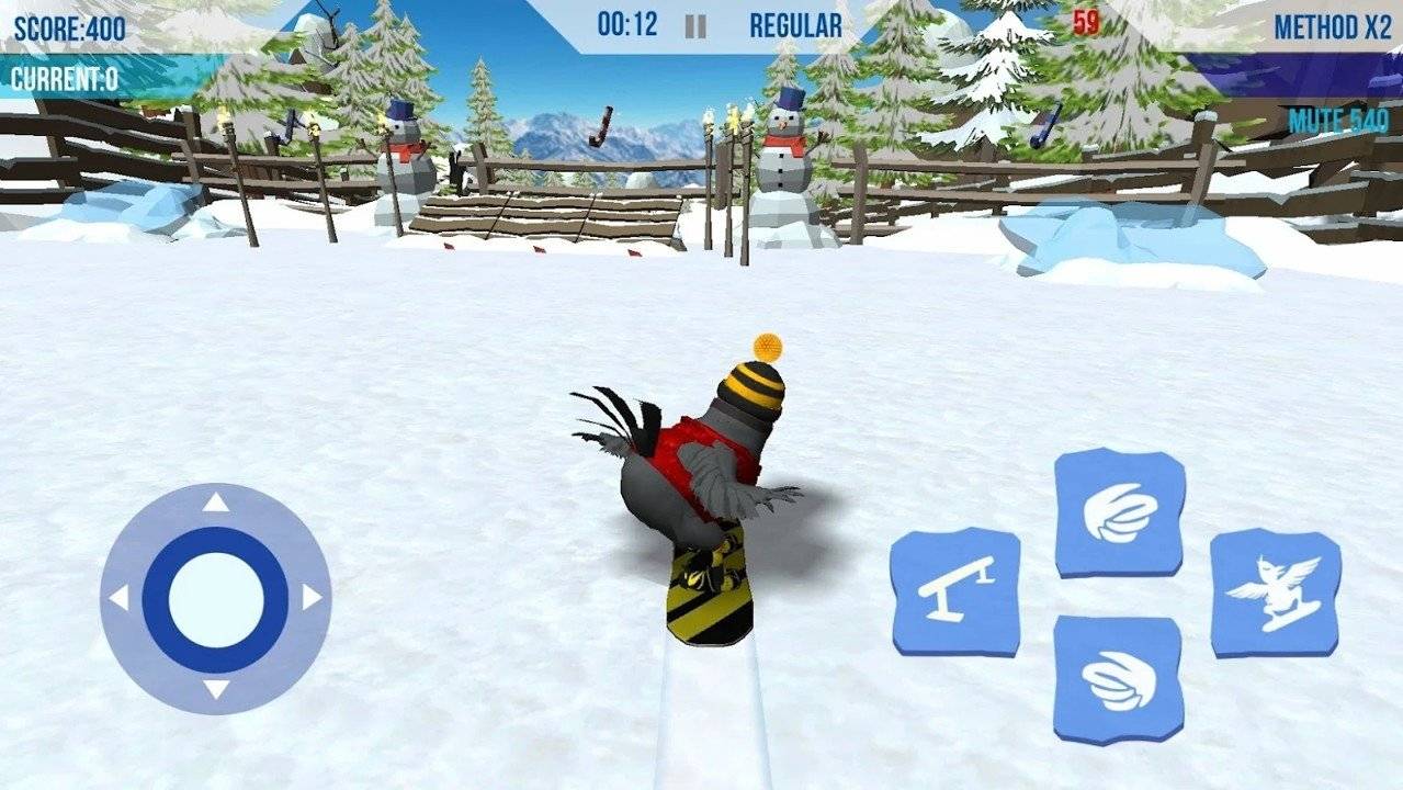 雪鸟滑雪板游戏截图（3）